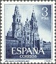 Spain 1953 Compostela Holy Year 3 Ptas Blue Edifil 1131. Spain 1953 Edifil 1131 Catedral Santiago. Uploaded by susofe
